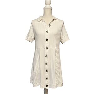 FP BEACH WOMENS WHITE DRESS/COVER UP SIZE MEDIUM